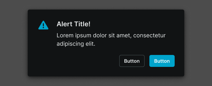 Alert screen specs