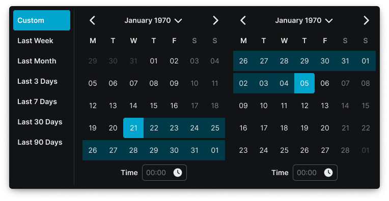 Date Picker variant example image