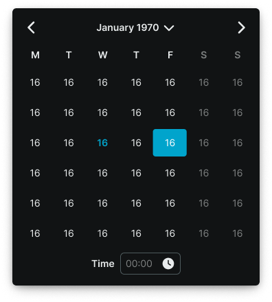 Date Picker variant example image