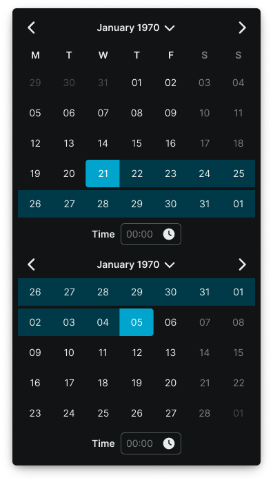Date Picker variant example image