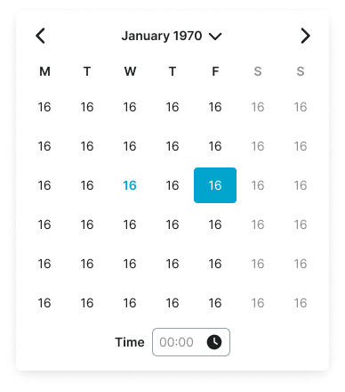 Date Picker example image