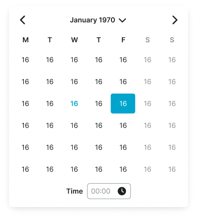 Date Picker variant example image