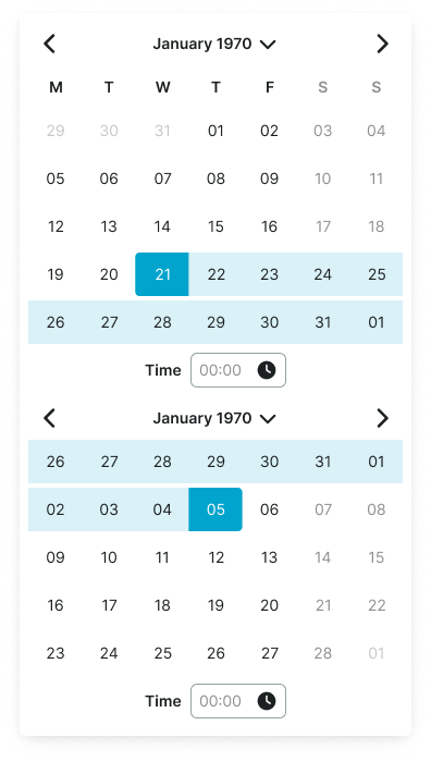 Date Picker variant example image