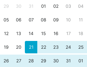 Date Picker variant example image