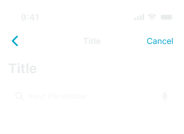 Mobile Nav Top example image