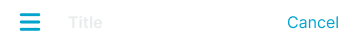 Mobile Nav Top variant example image