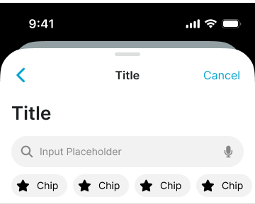 Mobile Nav Top variant example image