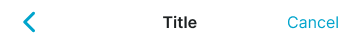 Mobile Nav Top variant example image