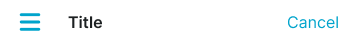 Mobile Nav Top variant example image
