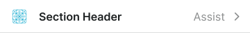 Section variant example image